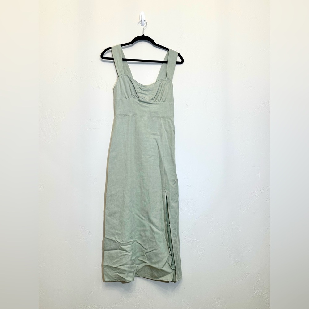Sage Green Sleeveless Dress